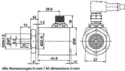Z_WDGA36S_CCx Zeichnung Drehgeber - drawing encoder
