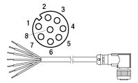 KIA867EIA Drehgeber Kabeldose KIA867EIA Drehgeber Kabeldose