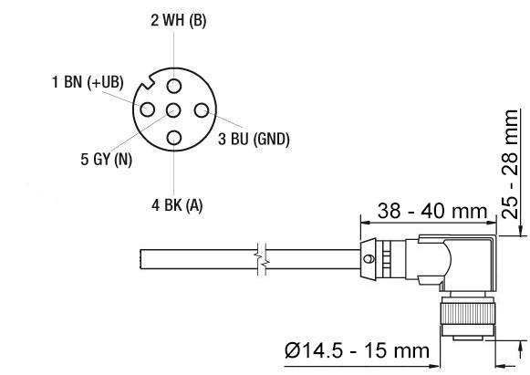 Z KIA567 Kabeldose Drehgeber