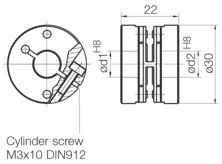 Z FSK22 coupling encoder Z FSK22 coupling encoder