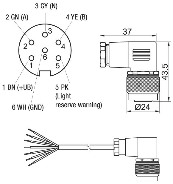 Z KDA667 female connector encoder Z KDA667 female connector encoder